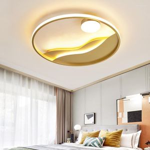 Tavan Işıkları Demir Dome Işık Sözleşmeli ve Çağdaş Yatak Odası Lambalar Lüks Altın Çalışma Fenerleri