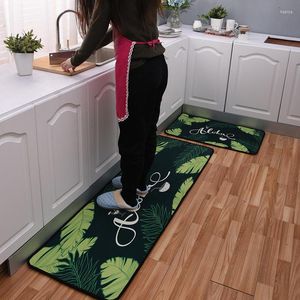 Carpets Tropical Banana Leaf Rugs And For Kids Baby Home Living Room Large Kitchen Hallway Door Floor Bath WC Decorative Mats