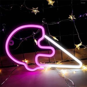 Nattljus USB/batteridriven glass Neonskyltar Summer Dekorativa ljus julklappar inomhus v￤ggdekor f￶r sovrumsfest