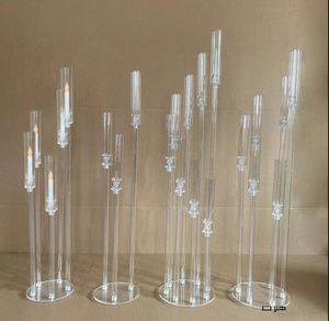 decoration New Wholesale Acrylic Crystal Wedding Table Centerpiece Chandelier center pieces for decoration imake