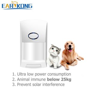Larmsystem 433MHz trådlöst husdjur Immun Infraröd detektorlarm under 25 kg Animal Ultra Low Power Consumption Batteri fungerar under 2 år 221101