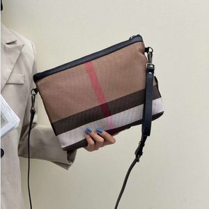 Akşam çantaları moda lüks kadınlar debriyaj klasik çizgiler tuval deri kadın omuz a4 bayan crossbody bilek çanta 221031