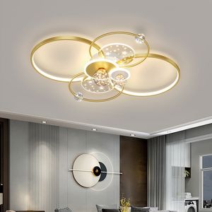 Lampy sufitowe do salonu Atmosfera Nowa lampa do sypialni Nowoczesna, minimalistyczna, ciepła kombinacja lamp sufitowych w całym domu