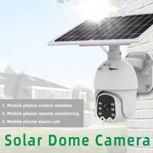 Solar Camera Outdoor 1080p światło powodziowe dla inteligentnego systemu bezpieczeństwa domu z noktowizją AI Wykrywanie ruchu