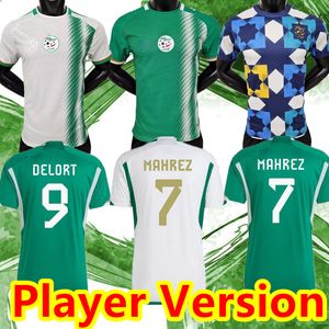 Player version 2022 2023 Algeria Soccer Jerseys DELORT OUNAS BENTALEB MAHREZ BELAILI SLIMANI BENNACER BENSEBAINI 22/23 Algerie national team football shirt 888