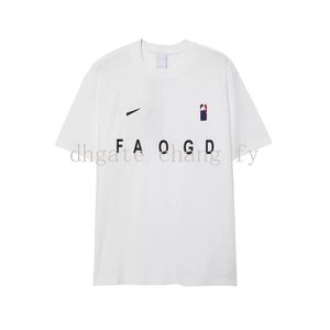 Herrtröjor Polos Nya sommar FOG dubbelspåriga T-shirts herr nischmärkt Amerikanskt löst par kortärmad T-shirt i ren bomull för män och kvinnor S-5XL 764170203