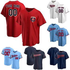 2023 Miami Baseball mężczyźni kobiety koszulki młodzieżowe niestandardowe Byron Buxton Max Kepler Miguel Sano Kenta Maeda Sonny Grey Carlos Correa Michael Fulmer Nelson Cruz jersey