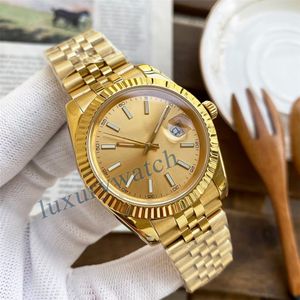 Uważaj na męskie luksusowe zegarek designerski zegarek Automatyczny rozmiar mechaniczny 41 mm 36 mm 31 mm 38 mm 28 mm Pasku ze stali nierdzewnej Sapphire Glass Waterproof Waterproof Luminous Orologio.
