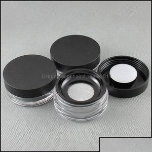 Other Health Beauty Items Loose Powder Container With Elastic Screen Mesh Net Black Cap Sifter Jar Box Cosmetic Case F2273 Drop Deli Otf3J