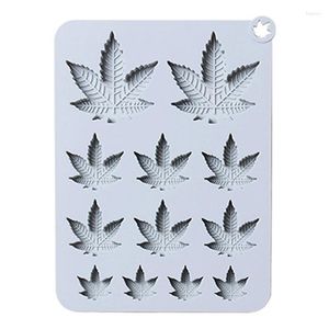 Baking Moulds 50LB Leaf Maple Shape Chocolate Mold Cake Decorating Leaves Silicone Stencil Perfect Gifts For Lover Child