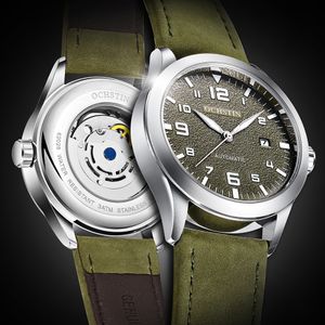 Wristwatches OCHSTIN Men Automatic Mechanical Watch Luxury Casual Dress Military Outdoor Sports Army Mens Waterproof Male Clock 221031