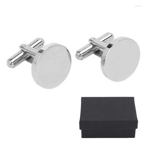 Charm Bracelets Blank Cufflinks 316L Stainless Steel Shirt For Birthday Wedding