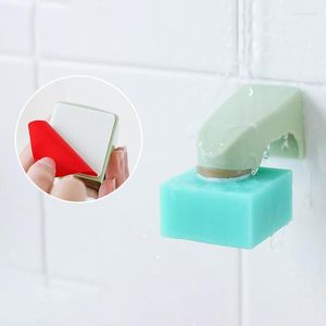 Soap Dishes 1pc Portable Magnetic Holder Wall Mounted Sticking Storage Rack