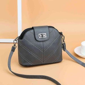 HBP Non Women Small Cross transportando mini bolsa vers￡til na moda de inverno e outono e saco de balde simples