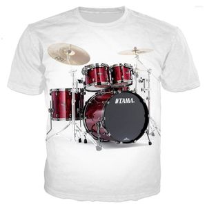Men's T Shirts Trendy Summer Music Heavyweight Musical Instruments 3d Printing T-shirt Casual Street Men And Women Short-sleeved Light Brea