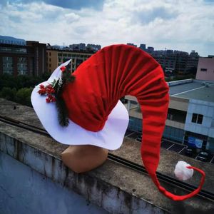 Berets 5 kolorów świąteczne czapki na przyjęcie mody Feel Elf Hat Hat Temat Cosplay Cosplay Ubranie Props Dekoracje głowy