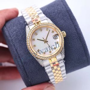 orologio da donna orologi da donna orologi con diamanti orologi di lusso automatici di Natale oro rosa misura 36MM vetro zaffiro orologi di design impermeabili orologio moissanite