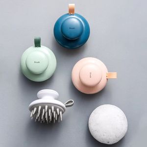 Multifunctional Shampoo Brush Handheld ABS Scalp Shampoo Massage Brush Shower Hair Comb Mini Head Meridian Massage Comb