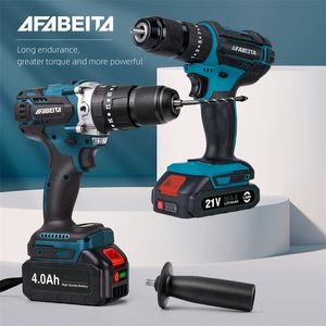 Electric Drill Electric Drill Cordless With Lithium Battery 3 in 1 Impact Screwdriver Set Power Tools 221101