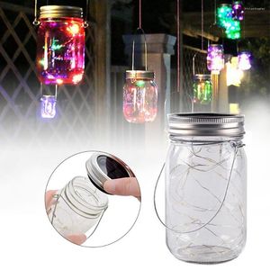 Strings LED Fairy Light Kit Solar Powered Bottle Lid Insert Lamp String Home Garden Decor Colorful Jar For Christmas Wedding 10/20