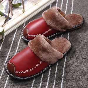 Модные дизайнерские тапочки, мужские зимние хлопковые бархатные теплые классические корейские домашние тапочки, женская обувь для влюбленных, кожа, черный, красный, прогулочная обувь