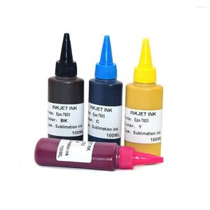 Kits de recarga de tinta 4 100ml 252xl 27xl Sublimação para WF-3640 WF-7110 WF-7715 WF-7710 WF-7620 WF-7610 WF-3620 WF-7720 WF-7210