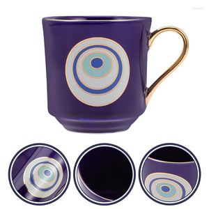 Mugs Ceramic Coffee Mug Cup Eye Drinking Espresso Water Beverage Milk Evil Container Set Stoare Cups Turkish Handle