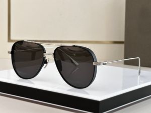 Black Pilot Solglas￶gon System Dark Grey Lens Designer Shades Men Sunnies Summer Outdoor UV400 Eyewear With Box