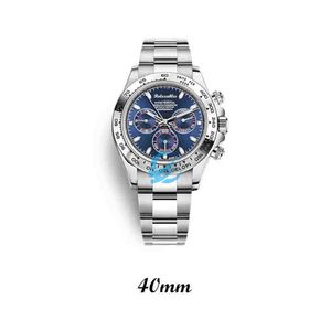 Movimento de luxo mens designer relógios atacado daytone relógio estilo personalizado relógios prata aço inoxidável reloj cristal carteira