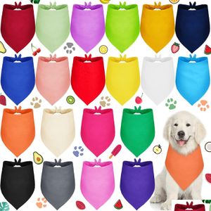 Other Dog Supplies Plain Dog Bandanas Puppy Bandana Diy Heat Transfer Pet Washable Blank For Small Medium Large Dogs Cat Drop Delive Dhfcf