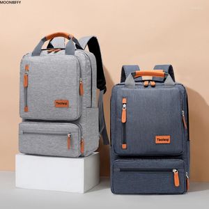 Duffel Bags Casual Business Men Computer Backpack Light 15.6-inch Laptop Bag Lady Anti-theft Travel Gray Organizer