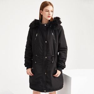 Women's Trench Coats European Style Woman Parkas Hooded Clothing Long Sleeve Casual Thick Jackets Harajuku Jacket