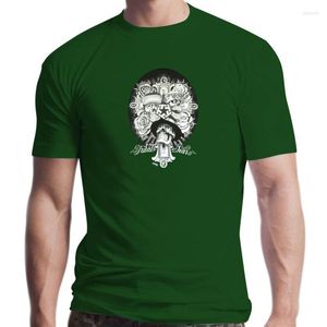 Mäns T -skjortor Tribal Gear Mouse Lopez Skulls Cross Black Shirt 2022 Officiella herrstreatkläder
