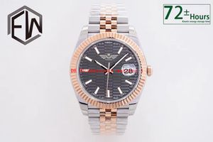 EWF Watch Th-11.7mm Presidente DateJust 41mm 126331 Slate cinza Dial Cal.3235 Mecânica automática 72 horas armazenamento de energia 904L Men Watches Two Tons Gold Rose Gold