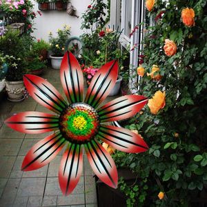 Decorative Figurines Home Decoration Garden Outdoor Ornaments Metal Flower Wall Decor Rustic Floral Art Sculpture For Porch Patio