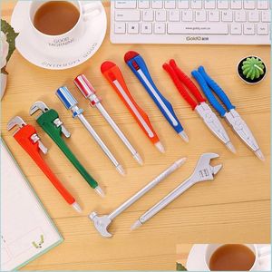 Ballpoint Pens Ballpoint Pens 1 Piece Personality Hardware Tools Stationery Creative Quality Pen Utility Knife Writing Office Drop D Dh72O