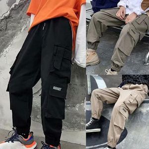 Pantaloni da uomo Pantaloni primaverili alla moda Design del piede con bordatura in poliestere Cargo Minimalista Tattile-friendly Casual per i viaggi