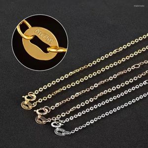 Kedjor 18K Gold O Letter ClaVicle for Women Trendy AU750 Rose Simple Chain Necklace Girls Birthday Present