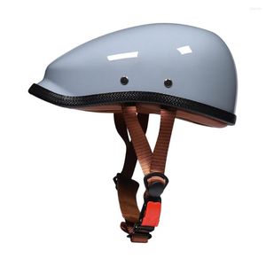 Hełmy motocyklowe Orz Vintage Japan Korea Half Open Face Helmet Wysoka jakość ABS Retro Motorbike Riding Jet Casque Moto Casco