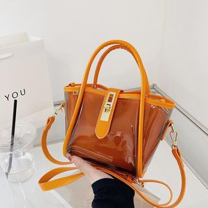 Women tote bags shoulder bag large capacity transparent handbags designer luxury purse fashion shopping bag 7 colour HBP 2pcs/set