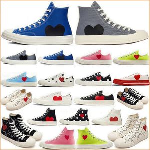 2021 Classic Casual Men Womens Canvas Shoes Star Sneaker Chuck Chucks talet Big Eyes Red Heart Shape Platform Gemensamt namn Sneakers