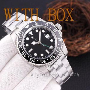 Mens Ceramic Bezel Watch Automatic Mechanical 40mm Movement Watches Lysande Sapphire Swim Automatisk armbandsur Montre de Luxe