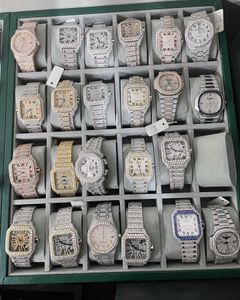 2023 Other Watches armbandsur D5 Luxury Mens Watch 4130 Movement Watch for Men 3255 Montre de Luxe Watch Mosang Stone Iced VVS1 GIA DIAMOND WACKS
