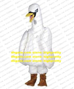 Stork Wild Goose Mascot Costume Swan Cygnus Gäss Bird vuxen Tecknad karaktärsföretag Anniversary Celebrations ZZ6979