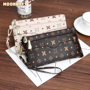 Wallets Women's Brand Clutch Purse Ladies Money for Bag Slim FeMale Card Holder Uneven Leather L221101