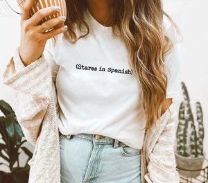 Staart In Spaans T-shirt Latina Feministische Shirt Grappige Slogan Tees Vrouwen Trendy