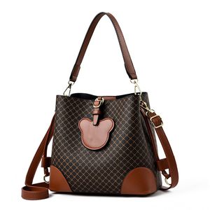 Borsa tote per donna Borse a secchiello moda Borsa retrò semplice Borsa a tracolla di grande capacità Borse firmate di lusso Portafogli con marsupio