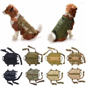 Dog Collars Tactical Military K9 MOLLE Service Harness German Shepherd Vest Camo Khaki Black Equipment Clothes