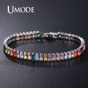 Tennis umode 2022 modna wykwintna bransoletka dla kobiet luksusowe mikro inkrustowane mticolor Crystal aaa cz bransoletki UB0181K Drop Deliv SMTVI