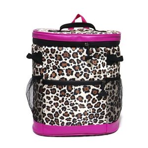 Ice PacksIsothermic Bags Large Capacity Thermal Cooler Bag Brown Leopard Waterproof Cooler Backpacks Refrigerator Thermal Insulated Bag For Picnic Storag 221101